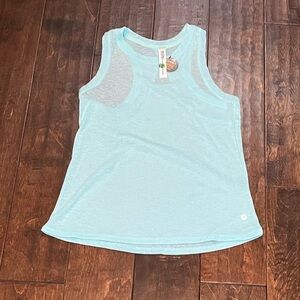 Girls Racerback Light Blue Tank Top